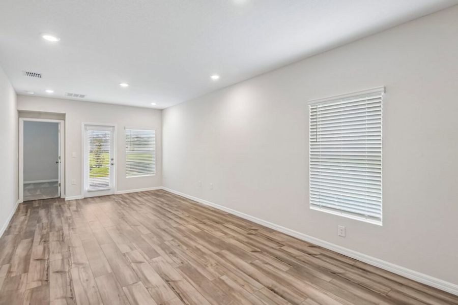 Representative unfurnished interior of a home built from the Sangria by Casa Fresca Homes in Pasadena Ridge, Dade City (Image 50). Representative unfurnished interior of a home built from the Sangria by Casa Fresca Homes in Pasadena Ridge, Dade City (Image 50).