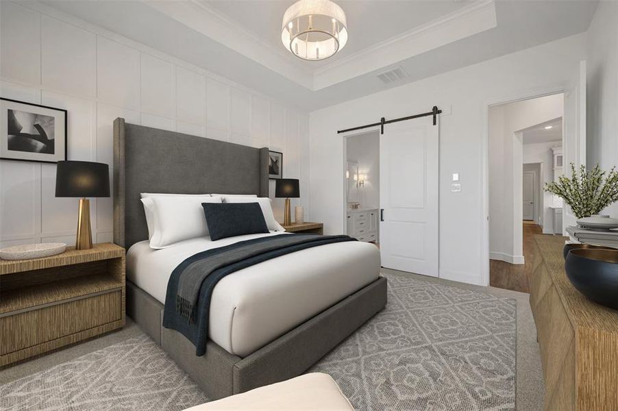 Furnished interior view inside a new home in Heath Golf & Yacht Villas, Heath (Image 8).