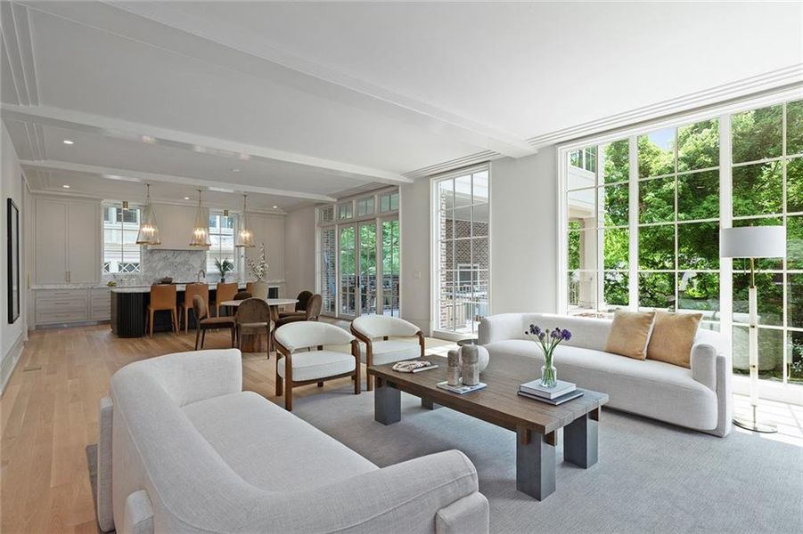 Furnished interior view inside a new home in , Atlanta (Image 5). Furnished interior view inside a new home in , Atlanta (Image 5).