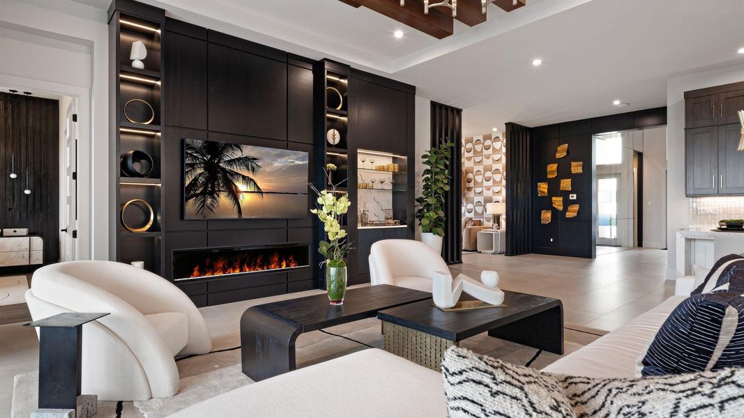 Furnished interior view inside a new home in L'Ambiance at Avenir, Palm Beach Gardens (Image 25). Furnished interior view inside a new home in L'Ambiance at Avenir, Palm Beach Gardens (Image 25).