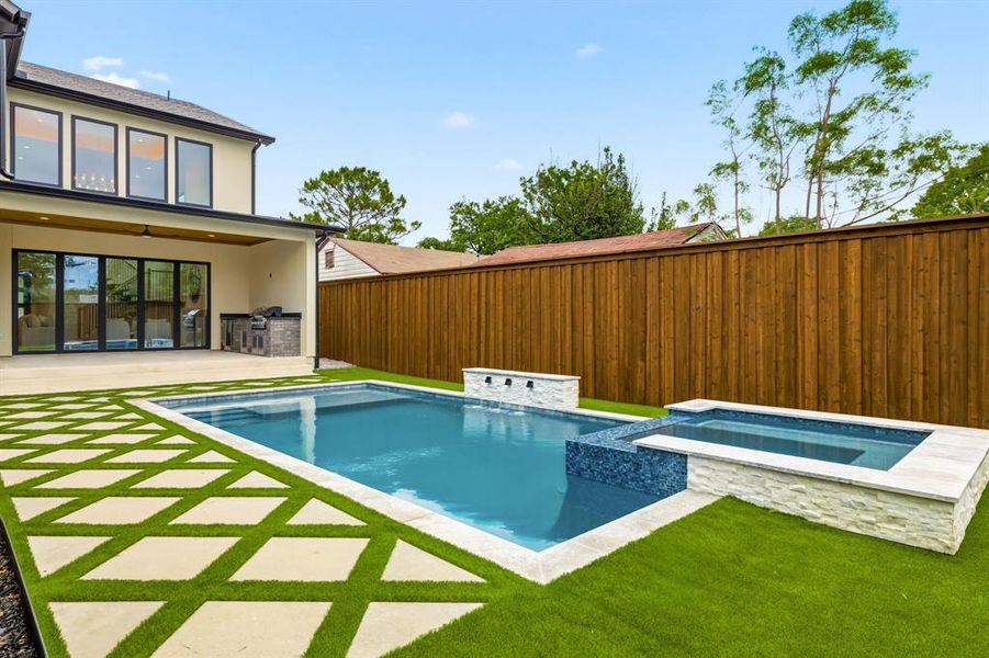 Exterior details and patio area of a home in , Dallas (Image 25).