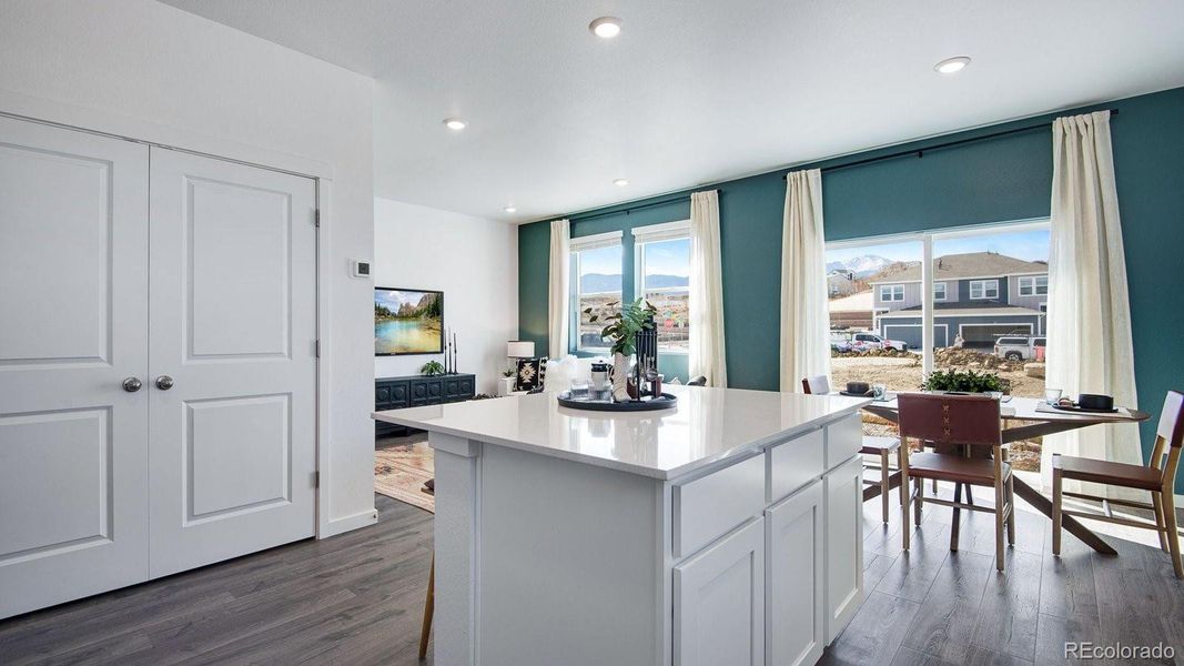 Furnished interior view inside a new home in The Ridge at Lorson Ranch, Colorado Springs (Image 27).