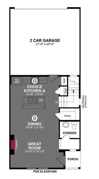 2D floor plan layout of this home in Plano Gateway, Plano, TX (Image 4).