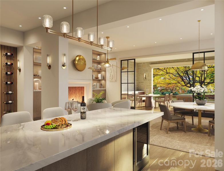 Furnished interior view inside a new home in , Charlotte (Image 5).