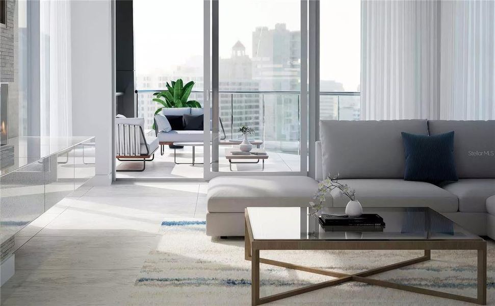 Furnished interior view inside a new home in SIX88, Sarasota (Image 6). Furnished interior view inside a new home in SIX88, Sarasota (Image 6).