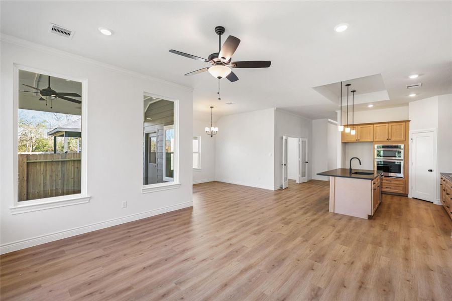 Spacious, unfurnished interior of a new home in Lexington Heights, Willis (Image 21). Spacious, unfurnished interior of a new home in Lexington Heights, Willis (Image 21).