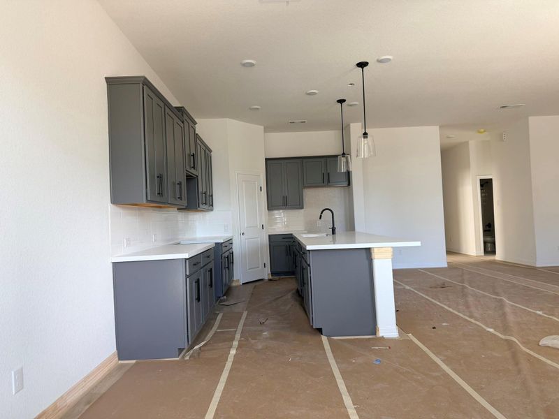 Actual progress of your home.