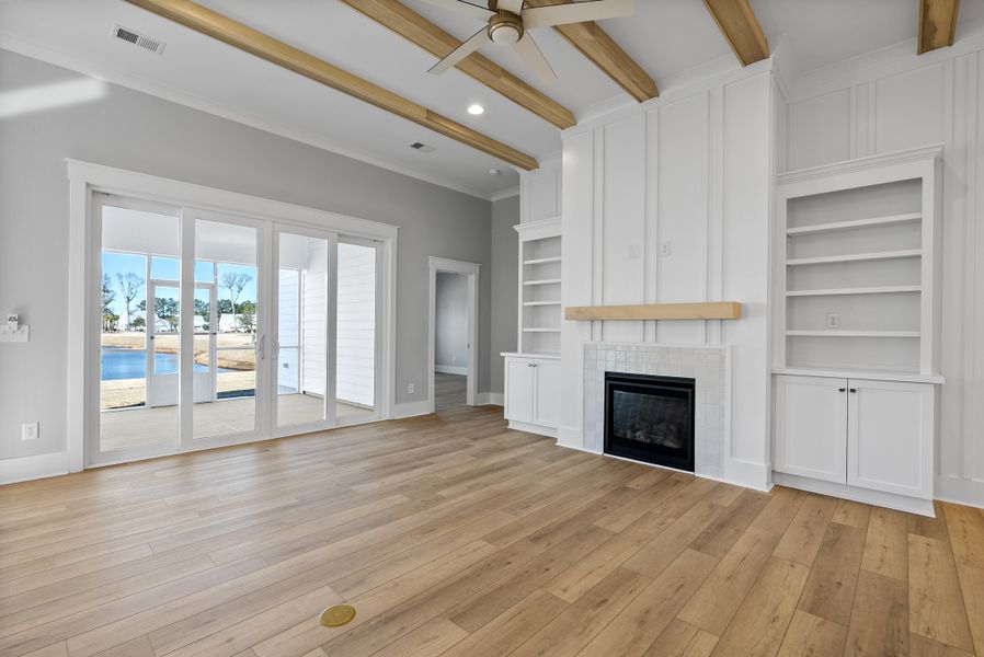 Representative unfurnished interior of a home built from the Beckett by Bill Clark Homes in Sidbury Landing, Wilmington (Image 71). Representative unfurnished interior of a home built from the Beckett by Bill Clark Homes in Sidbury Landing, Wilmington (Image 71).
