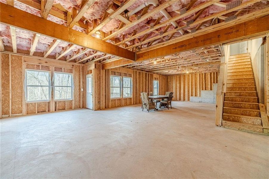 In-progress construction of a new home in Alcovy Estates, Monroe, GA (Image 47).