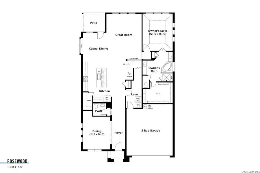 2D floor plan layout of this home in Piedmont, San Antonio, TX (Image 3).