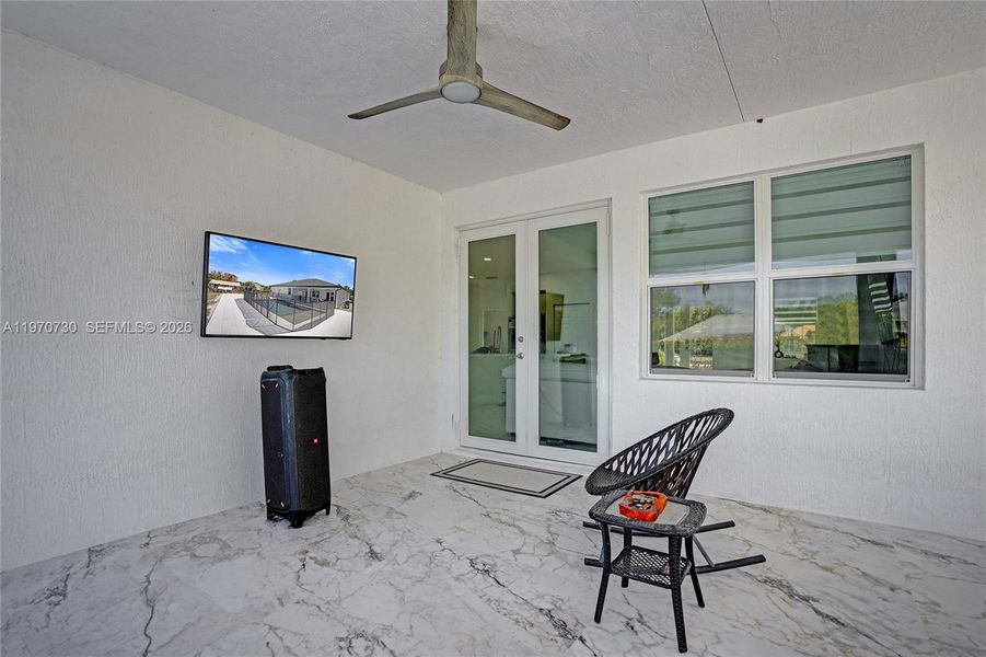 Exterior details and patio area of a home in , Loxahatchee (Image 46).