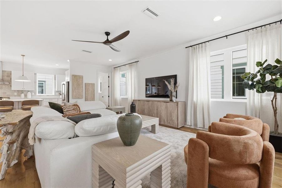 Furnished interior view inside a new home in , Tampa (Image 10).