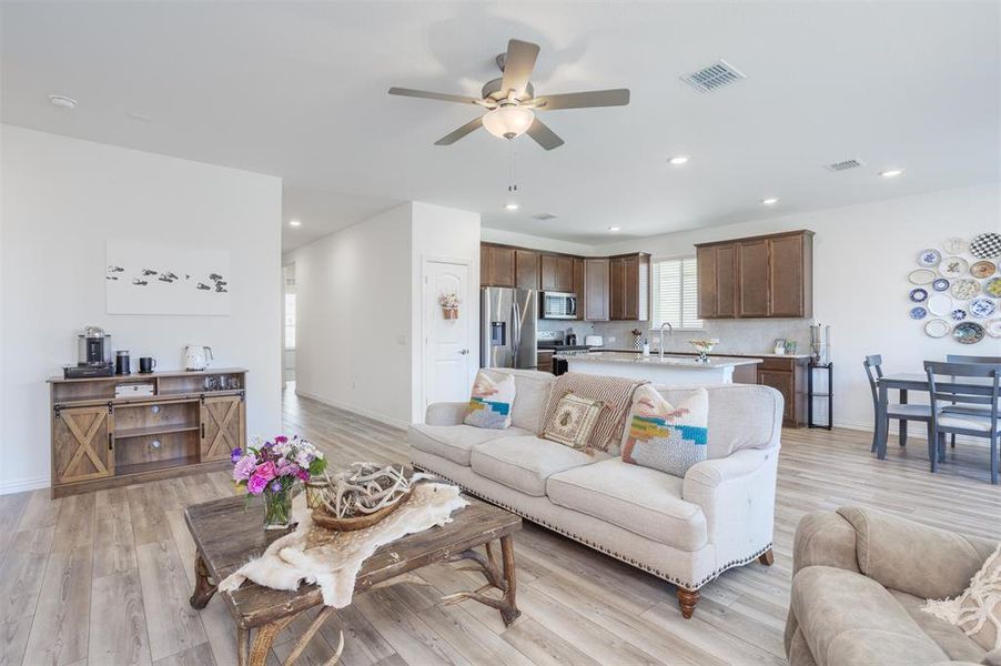 Furnished interior view inside a new home in , Anna (Image 17). Furnished interior view inside a new home in , Anna (Image 17).