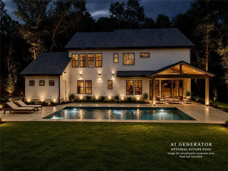 Exterior details and patio area of a home in , Cumming (Image 32).