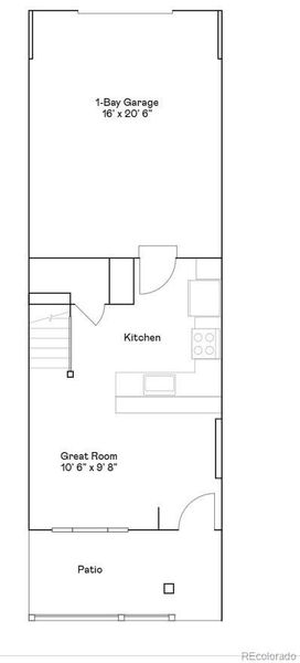 2D floor plan layout of this home in Parterre, Thornton, CO (Image 2).
