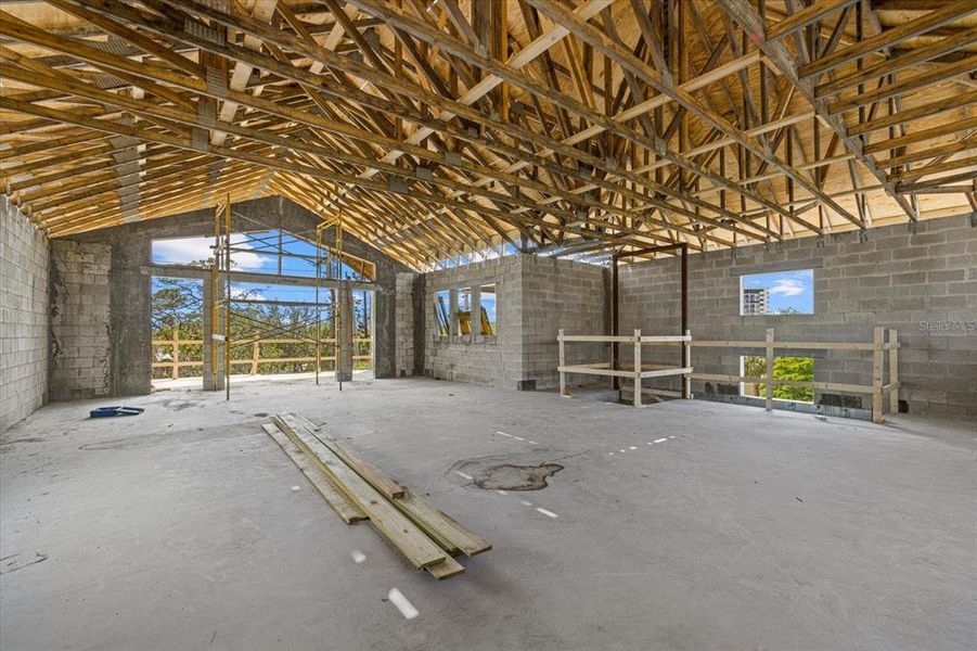 In-progress construction of a new home in , Sarasota, FL (Image 8).