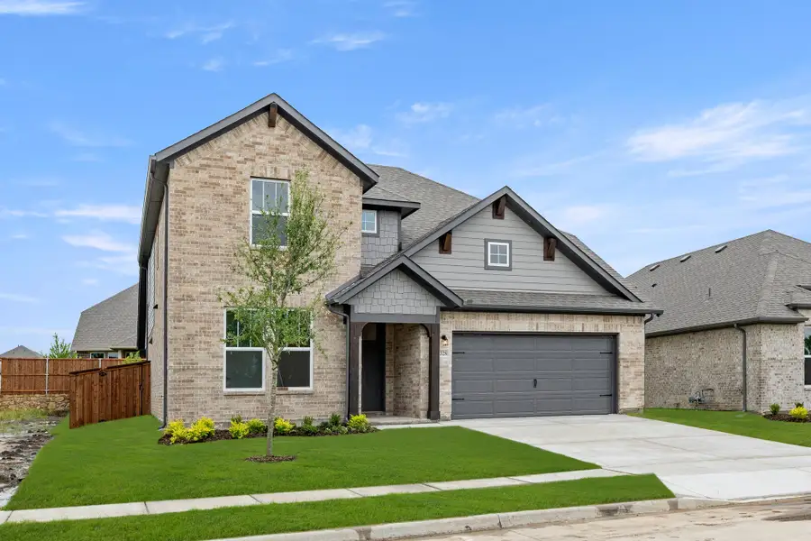 Representative exterior photo of a completed home built from the Republic by Rockwell Homes in Creekside, Royse City, TX (Image 29). Representative exterior photo of a completed home built from the Republic by Rockwell Homes in Creekside, Royse City, TX (Image 29).