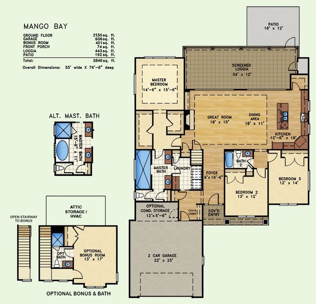 Mango Bay, Floor Plan