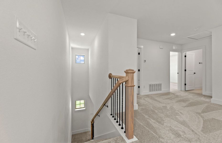 Spacious, unfurnished interior of a new home in Saddleback at Santa Rita Ranch, Liberty Hill (Image 28). Spacious, unfurnished interior of a new home in Saddleback at Santa Rita Ranch, Liberty Hill (Image 28).