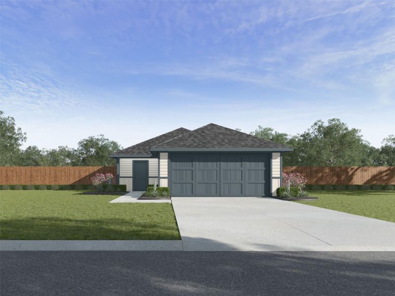 Front exterior of a new home in , China, TX, highlighting curb appeal (Image 2). Front exterior of a new home in , China, TX, highlighting curb appeal (Image 2).
