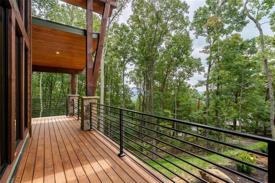 Exterior details and patio area of a home in , Young Harris (Image 29).