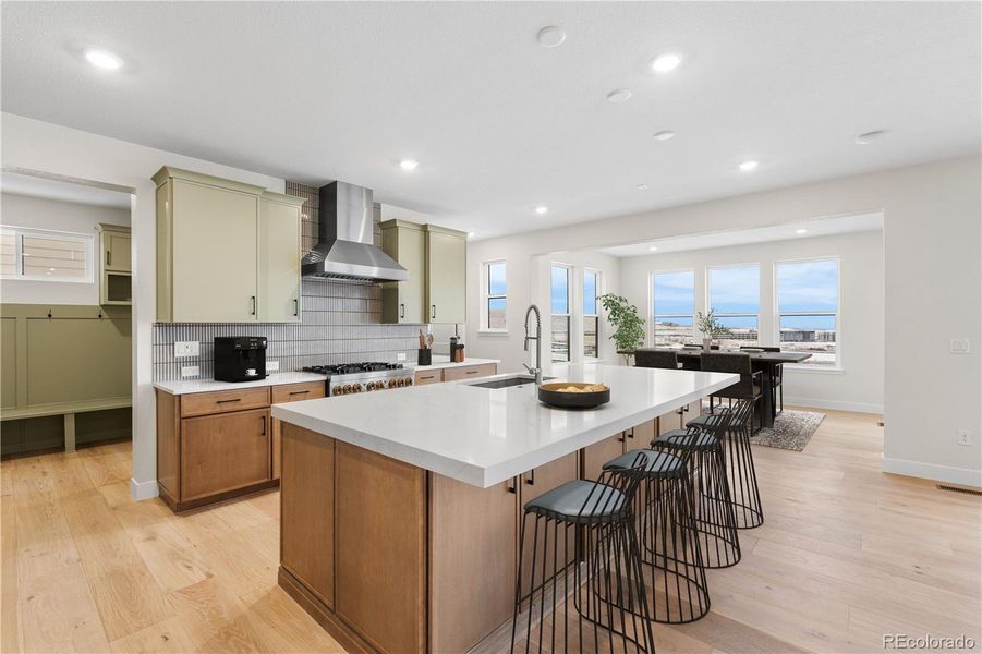Furnished interior view inside a new home in Autograph at Lyric, Lone Tree (Image 30).