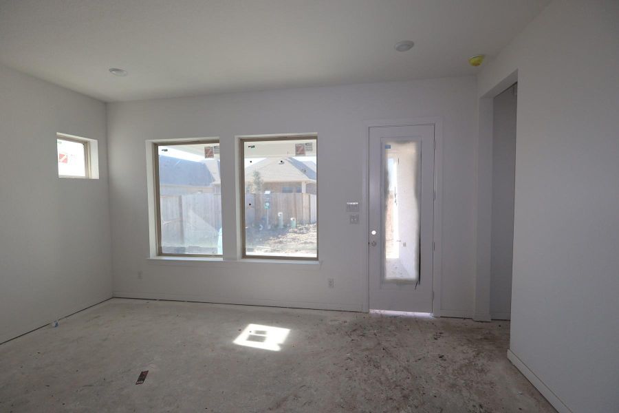 In-progress construction of a new home in Meridiana 45' Homesites, Manvel, TX (Image 4).