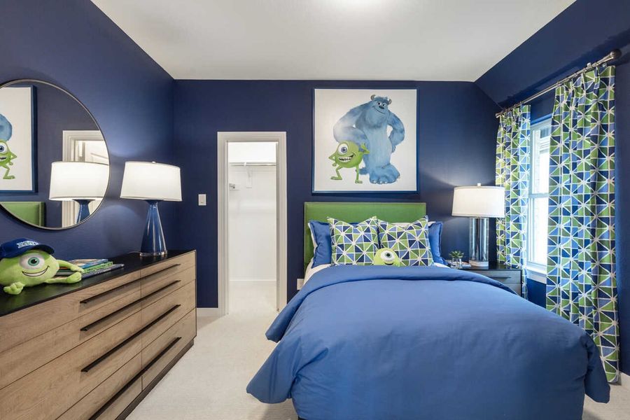 Representative Secondary Bedroom - some options shown Representative Secondary Bedroom - some options shown