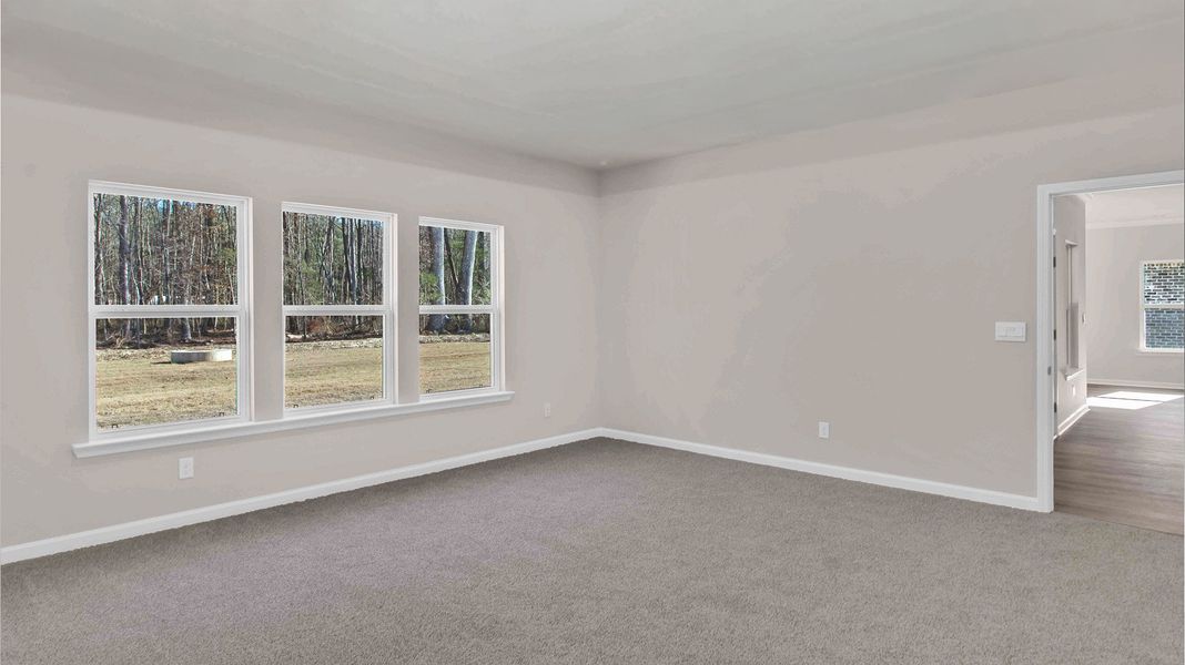 Representative unfurnished interior of a home built from the Fraser by D.R. Horton in Riverwood Gardens, Oakland (Image 19).