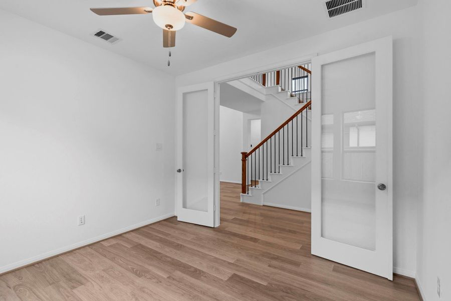 Spacious, unfurnished interior of a new home in Bridgeland, Cypress (Image 28). Spacious, unfurnished interior of a new home in Bridgeland, Cypress (Image 28).
