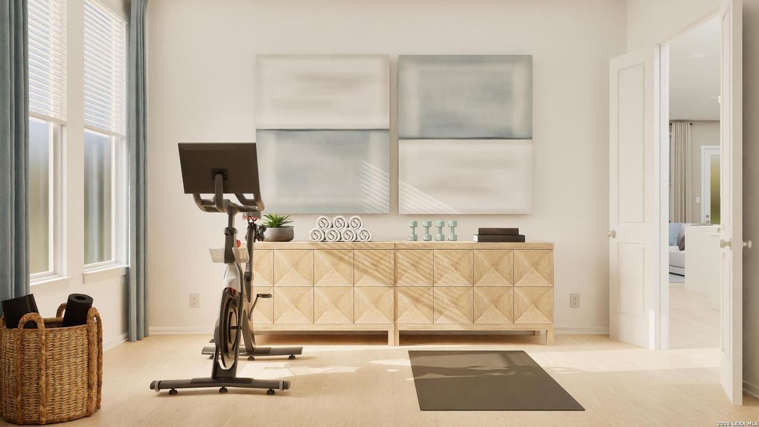 Furnished interior view inside a new home in Gatehouse, New Braunfels (Image 30).