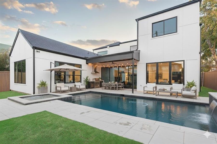 This is a pool rendering. Pool is not included