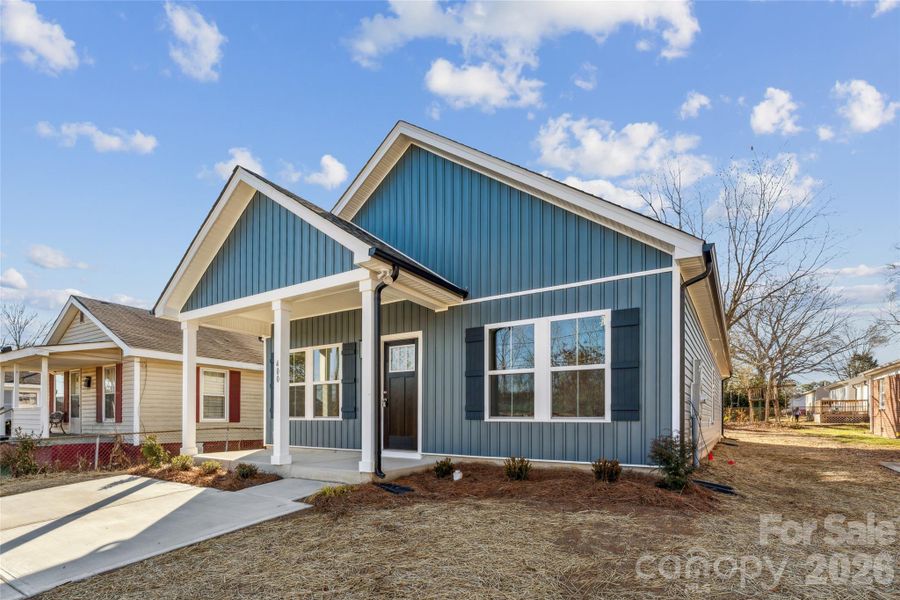Front exterior of a new home in , Concord, NC, highlighting curb appeal (Image 2). Front exterior of a new home in , Concord, NC, highlighting curb appeal (Image 2).
