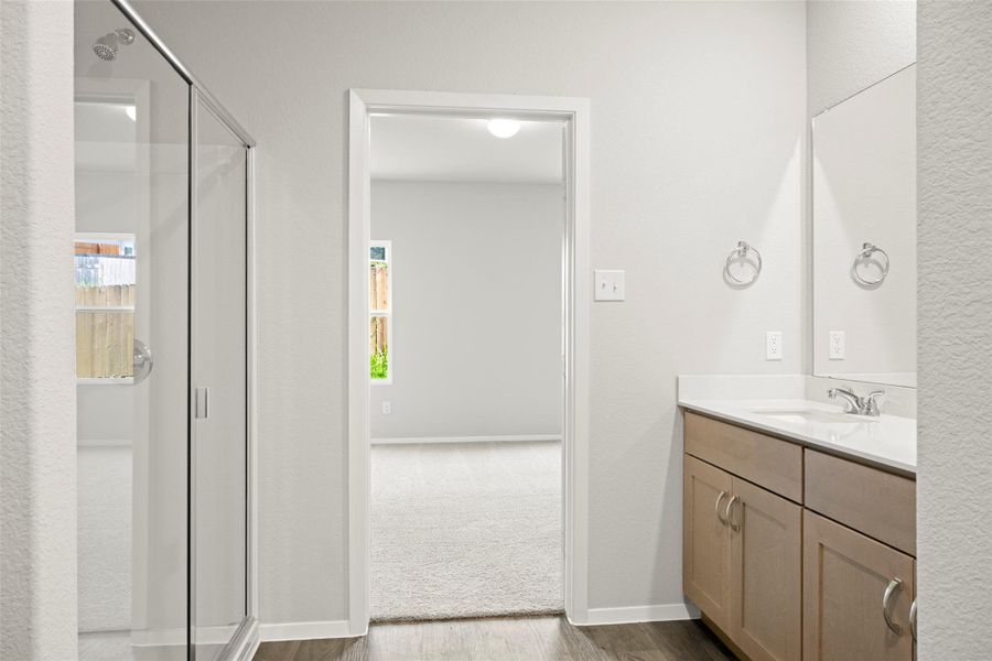 Furnished interior view inside a new home in Cloverleaf, Austin (Image 8).