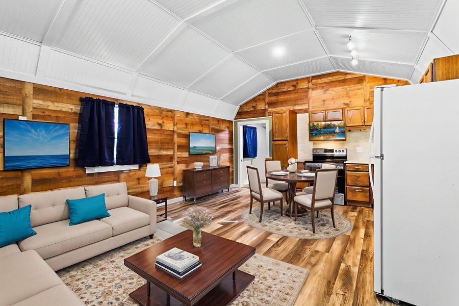 Virtually Staged Living Room with Table Virtually Staged Living Room with Table