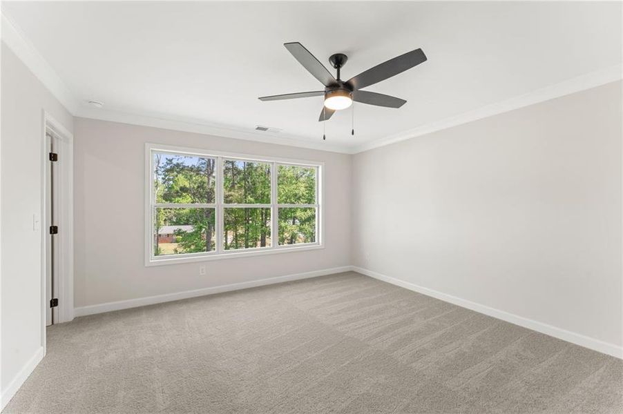 Spacious, unfurnished interior of a new home in Townes at South Main, Kennesaw (Image 22).