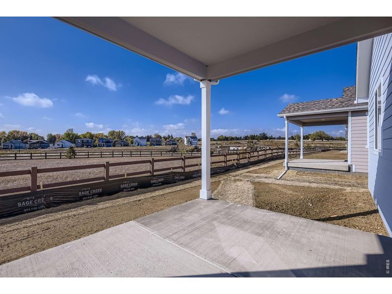 Exterior details and patio area of a home in Country Club Reserve, Fort Collins (Image 3).