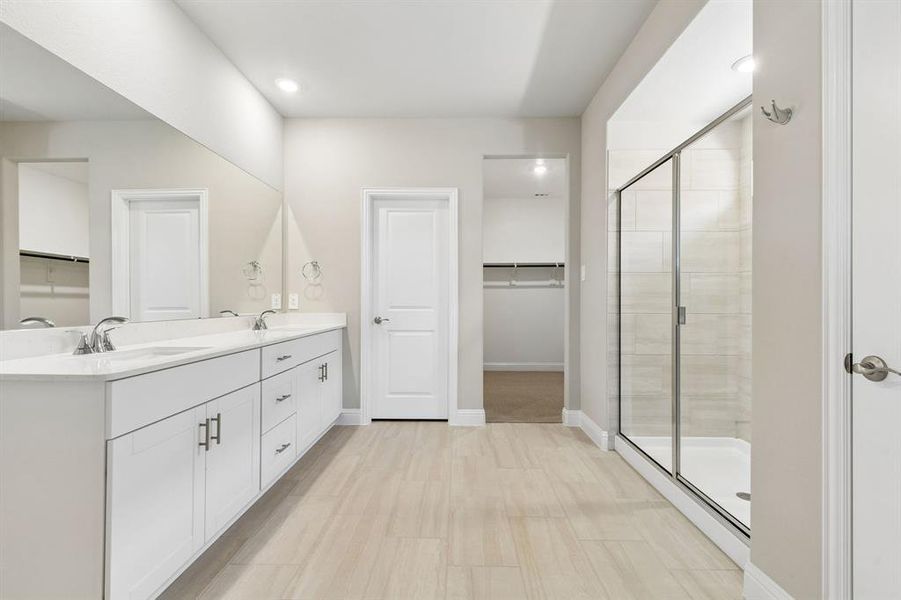 Furnished interior view inside a new home in Parks at Foster Crossing - Signature Series, Anna (Image 13).