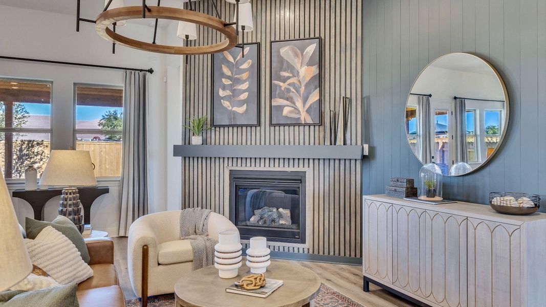 Representative furnished interior of a home built from the Palm by DRB Homes in Newhaven, Manor (Image 14). Representative furnished interior of a home built from the Palm by DRB Homes in Newhaven, Manor (Image 14).