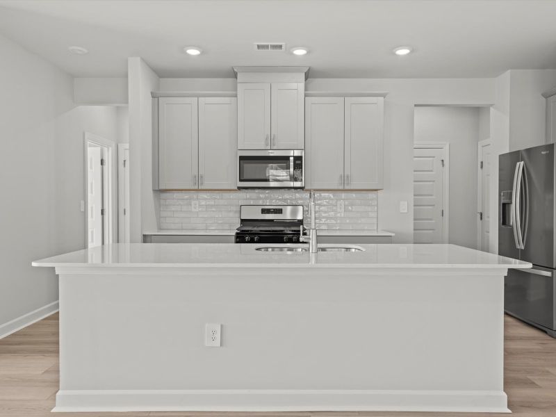 Furnished interior view inside a new home in Village at White Pine, Pendleton (Image 3).