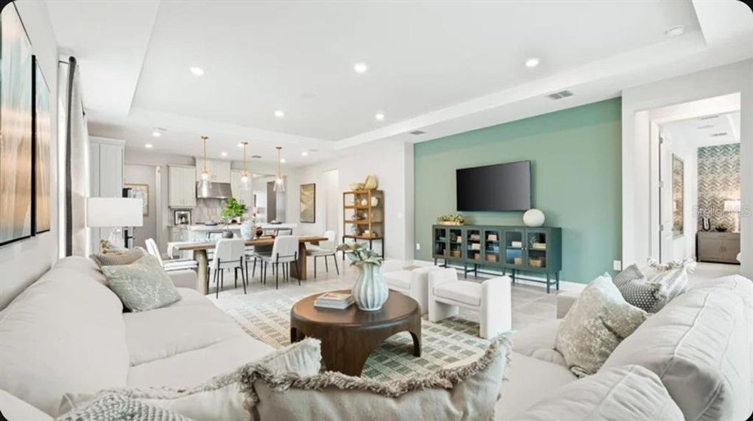 Furnished interior view inside a new home in Indigo Creek, Apollo Beach (Image 5).