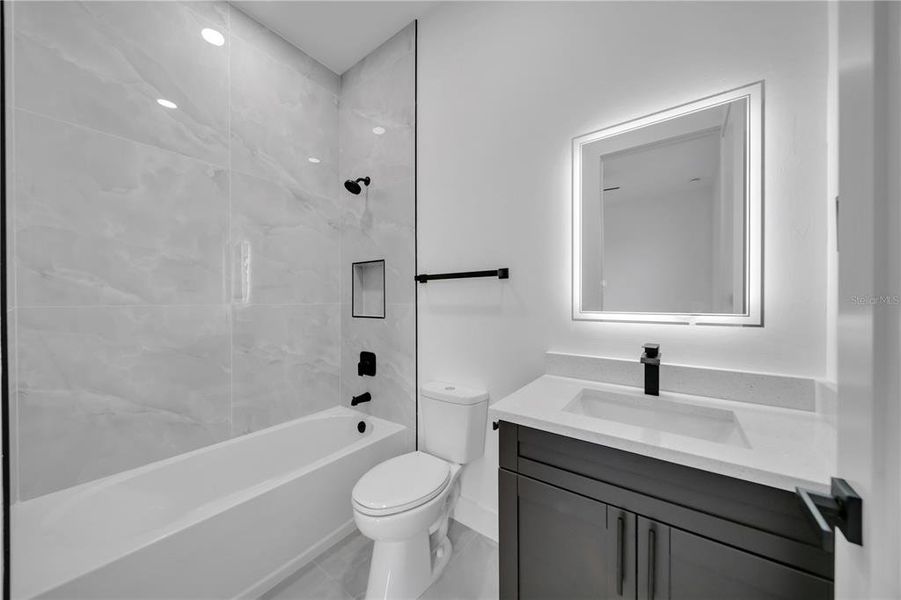 Furnished interior view inside a new home in , Cape Coral (Image 14). Furnished interior view inside a new home in , Cape Coral (Image 14).