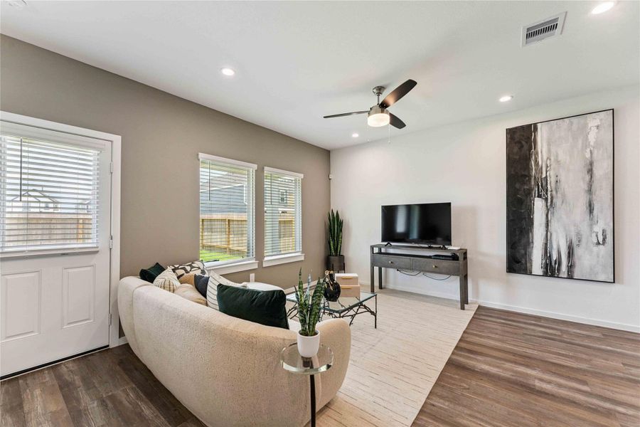Furnished interior view inside a new home in Legacy Village, Houston (Image 10).