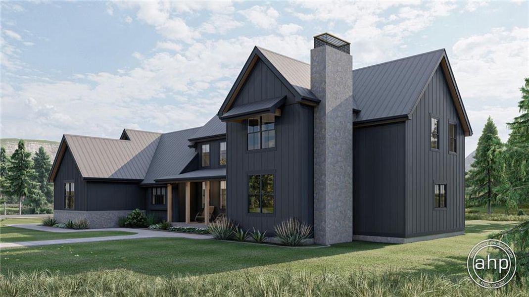 Front exterior of a new home in , Ball Ground, GA, highlighting curb appeal (Image 2).