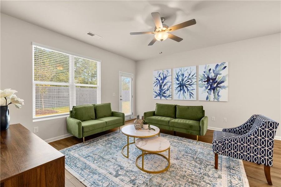 Furnished interior view inside a new home in Walden Park – The Retreat, Jonesboro (Image 6). Furnished interior view inside a new home in Walden Park – The Retreat, Jonesboro (Image 6).