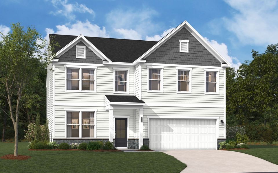 Representative exterior photo of a completed home built from the The Kershaw by Stanley Martin Homes in Riverside Ridge, Lawrenceville, GA (Image 98).