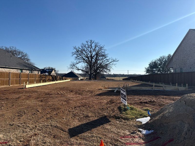 Site preparation for new homesites in Covenant Springs, Springtown (Image 3).