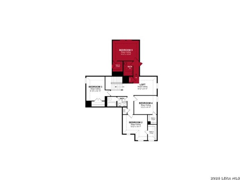2D floor plan layout of this home in Legacy Hills, Rio Medina, TX (Image 3).