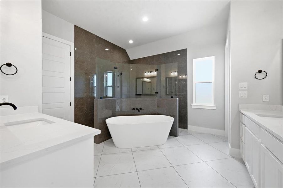 Furnished interior view inside a new home in Aledo Heights - Aledo ISD, Annetta South (Image 14).