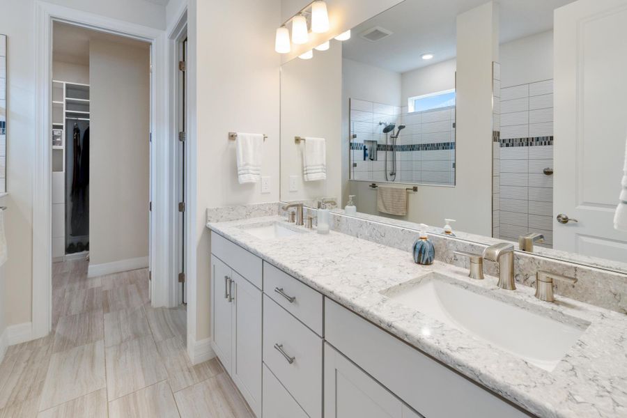 Furnished interior view inside a new home in , Port St. Lucie (Image 36).